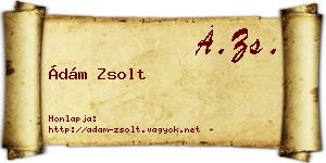 Ádám Zsolt névjegykártya