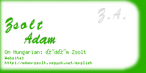 zsolt adam business card